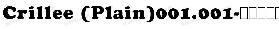 Crillee (Plain)001.001字体转换